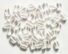 50 10mm Transparent Crystal Flat Oval Glass Beads